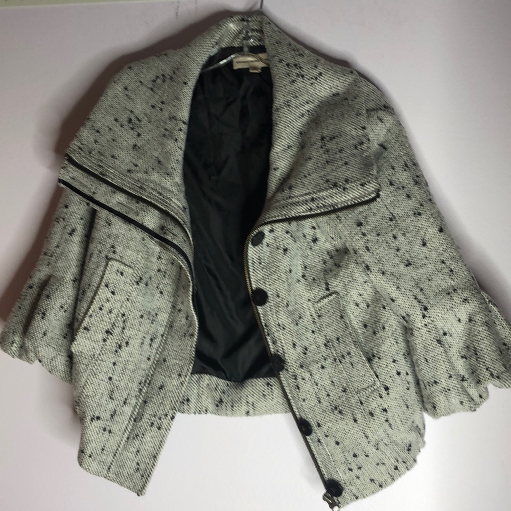 Brooklyn industries black and white pea coat